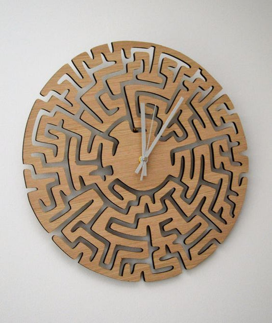 Wooden Maze Wall Clock